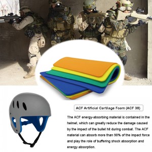 Taktinen luodinkestävä sotilaskypärän iskunkestävä materiaali （ACF）